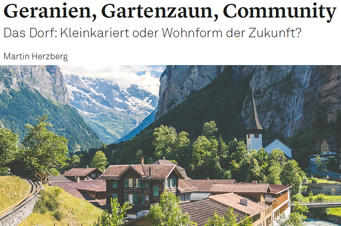 Martin Herzberg: Das Dorf: Kleinkariert oder Wohnform der Zukunft?